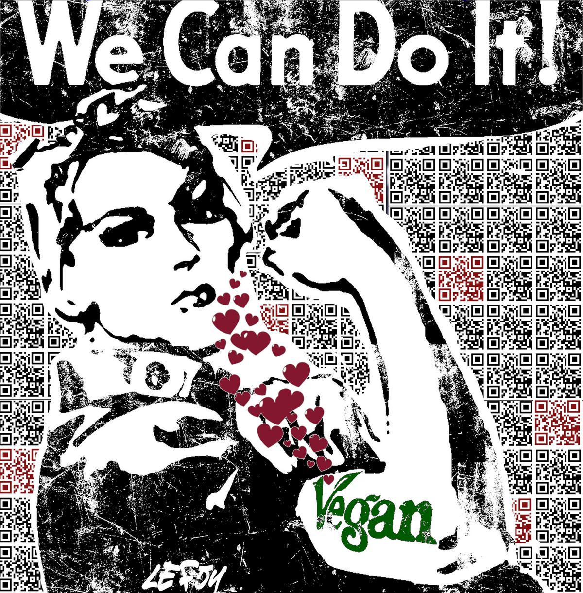 We Can Do It with QR Codes Signed Ltd. Print