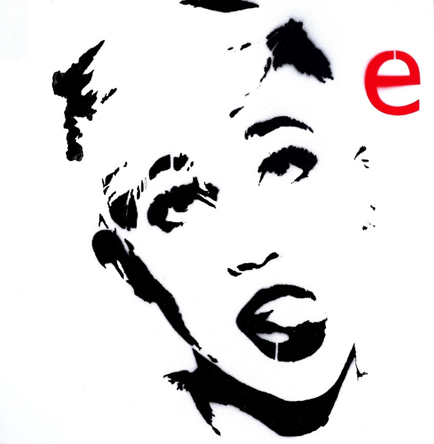 SOLD - 16x16 Original Artwork V.E.G.A.N Collection: "Miley Cyrus - E"